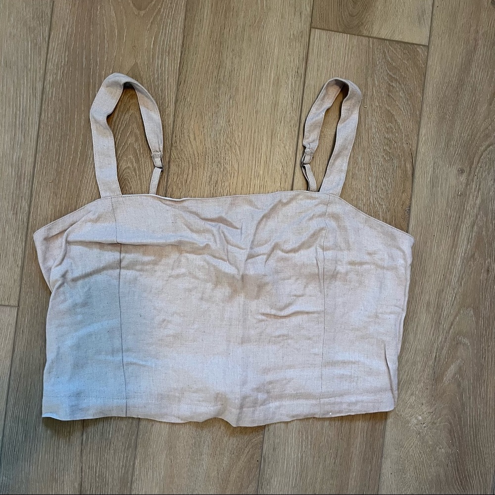 Abercrombie Linen Tank NWOT